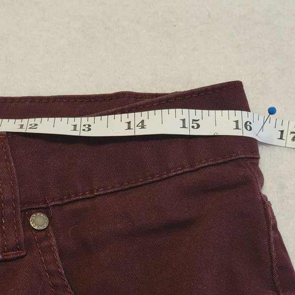 Bandolino Jeans Mandie Women's  Brushed Cotton Maroon Jeans Size 8 AVG EUC - Picture 7 of 10